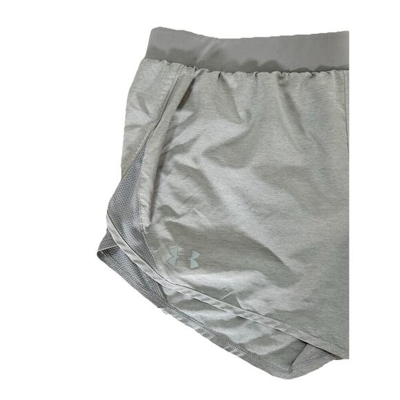Under Armour Women’s Heat Gear Shorts Size Medium Gray Running Lined Active - Picture 2 of 6